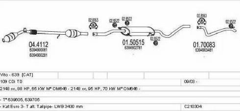 MTS C210304004446 - Система выпуска ОГ autodnr.net