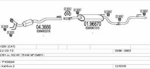 MTS C210316004461 - Система выпуска ОГ autodnr.net