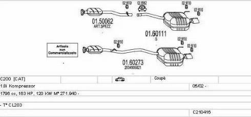 MTS C210416007757 - Система випуску ОГ autocars.com.ua