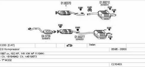 MTS C210433009705 - Система выпуска ОГ autodnr.net