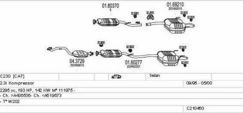 MTS C210460009707 - Система випуску ОГ autocars.com.ua