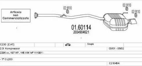 MTS C210464008996 - Система випуску ОГ autocars.com.ua