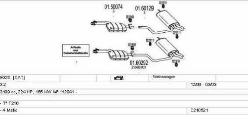 MTS C210521009037 - Система випуску ОГ autocars.com.ua