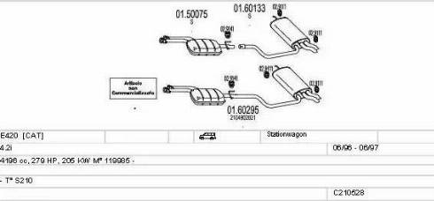 MTS C210528008290 - Система випуску ОГ autocars.com.ua