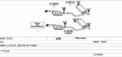 MTS C210530009039 - Система випуску ОГ autocars.com.ua