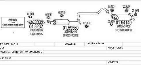 MTS C240229009661 - Система випуску ОГ autocars.com.ua