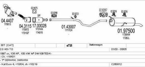 MTS C260812017943 - Система выпуска ОГ avtokuzovplus.com.ua