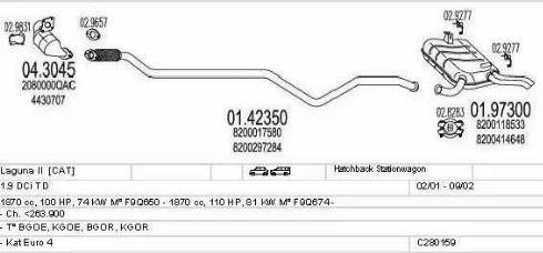 MTS C280159006710 - Система випуску ОГ autocars.com.ua