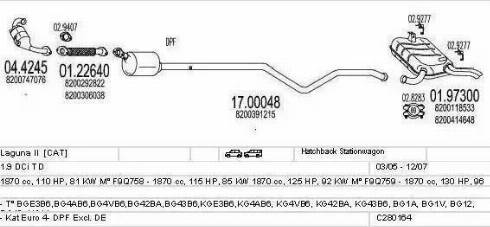 MTS C280164006717 - Система випуску ОГ autocars.com.ua