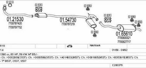 MTS C280376006361 - Система випуску ОГ autocars.com.ua