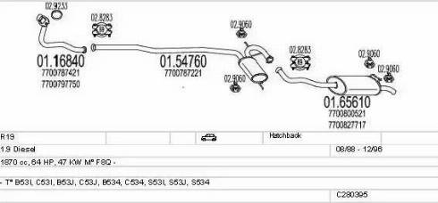 MTS C280395006383 - Система випуску ОГ autocars.com.ua