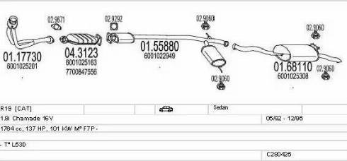 MTS C280426005585 - Система выпуска ОГ autodnr.net