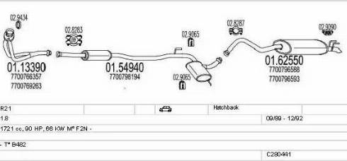 MTS C280441005602 - Система випуску ОГ autocars.com.ua