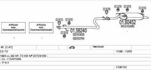 MTS C290132009322 - Система випуску ОГ autocars.com.ua