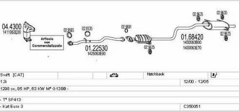 MTS C350051004905 - Система випуску ОГ autocars.com.ua