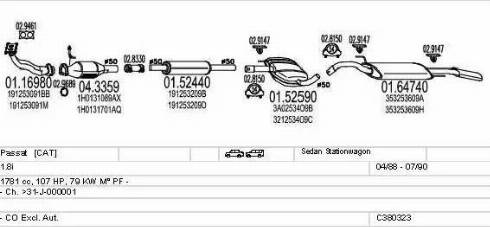 MTS C380323003181 - Система випуску ОГ autocars.com.ua