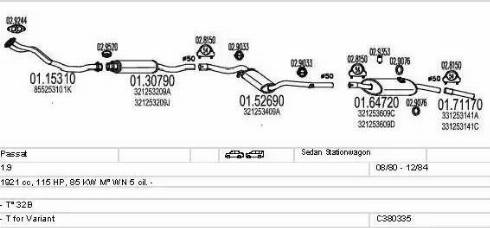 MTS C380335003193 - Система випуску ОГ autocars.com.ua