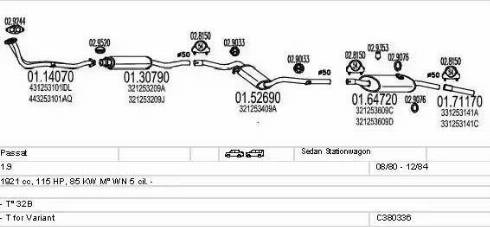MTS C380336003194 - Система випуску ОГ autocars.com.ua