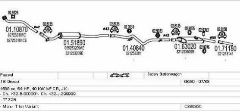 MTS C380350003209 - Система випуску ОГ autocars.com.ua