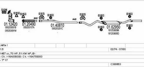 MTS C380663007285 - Система випуску ОГ autocars.com.ua