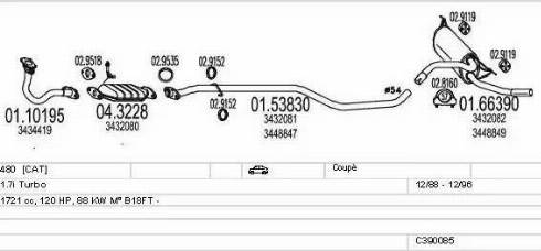 MTS C390085002215 - Система випуску ОГ autocars.com.ua