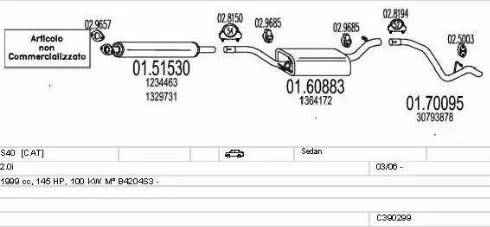 MTS C390299025126 - Система выпуска ОГ autodnr.net