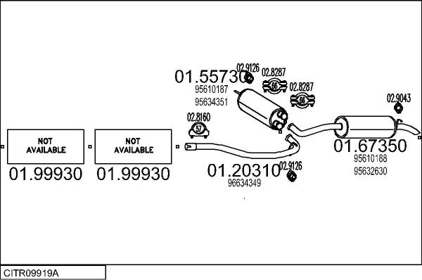 MTS CITR09919A002193 - Система випуску ОГ autocars.com.ua