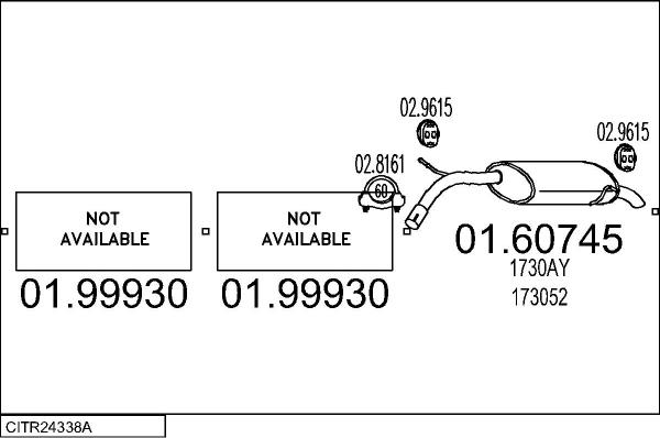 MTS CITR24338A115040 - Система випуску ОГ autocars.com.ua