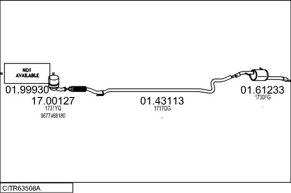 MTS CITR63508A012291 - Система випуску ОГ autocars.com.ua