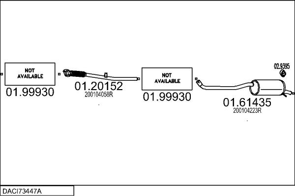 MTS DACI73447A118704 - Система випуску ОГ autocars.com.ua