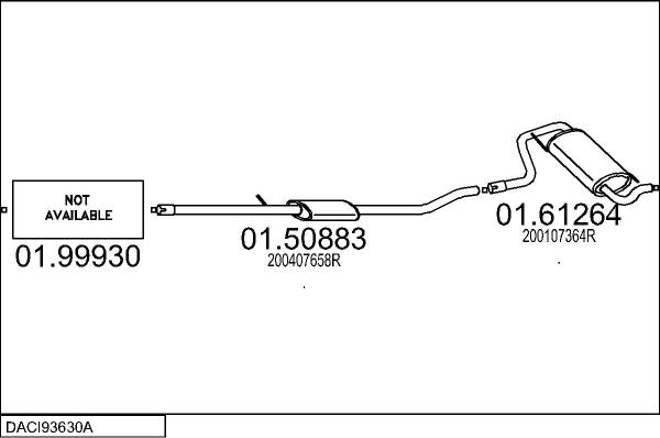 MTS DACI93630A033040 - Система випуску ОГ autocars.com.ua