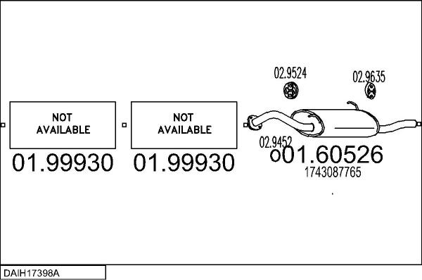 MTS DAIH17398A004408 - Система випуску ОГ autocars.com.ua