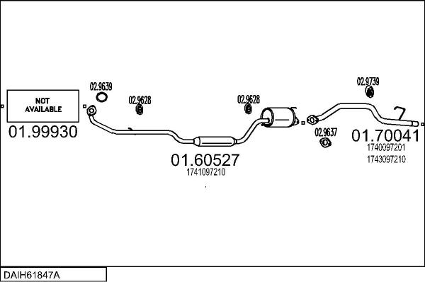 MTS DAIH61847A032359 - Система випуску ОГ autocars.com.ua