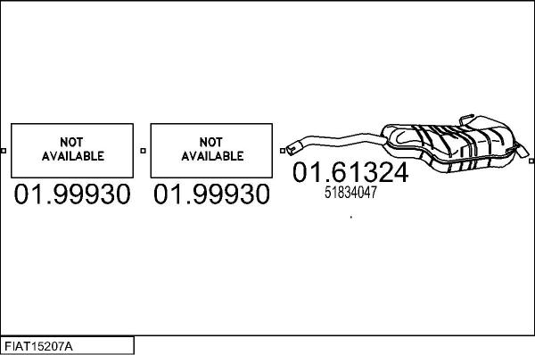 MTS FIAT15207A033400 - Система випуску ОГ autocars.com.ua