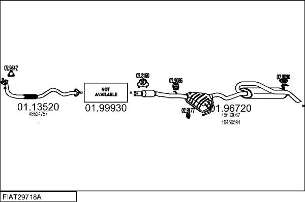 MTS FIAT29718A015700 - Система випуску ОГ autocars.com.ua