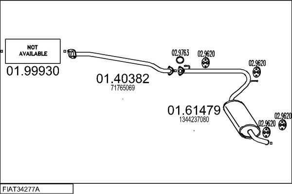 MTS FIAT34277A020849 - Система випуску ОГ autocars.com.ua