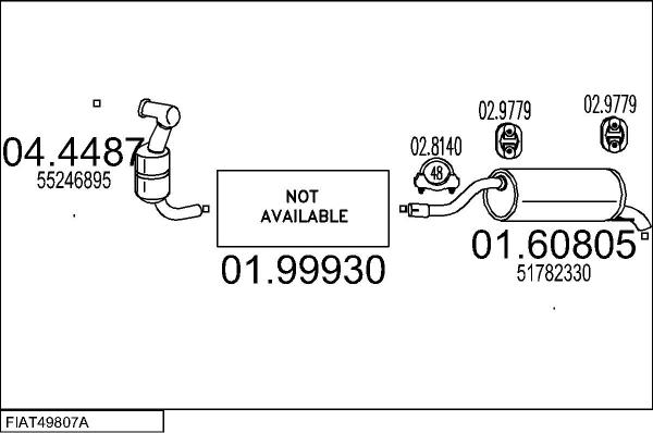 MTS FIAT49807A129203 - Система випуску ОГ autocars.com.ua