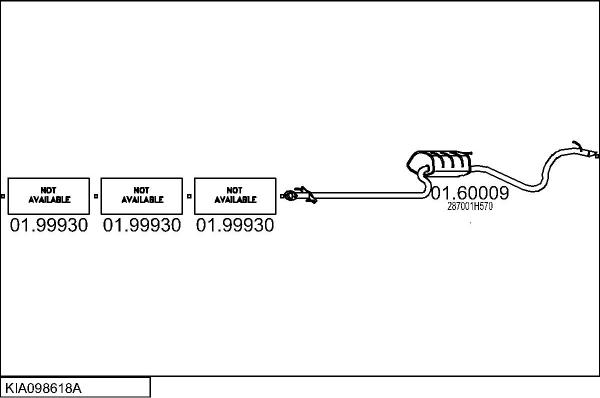 MTS KIA098618A133891 - Система випуску ОГ autocars.com.ua