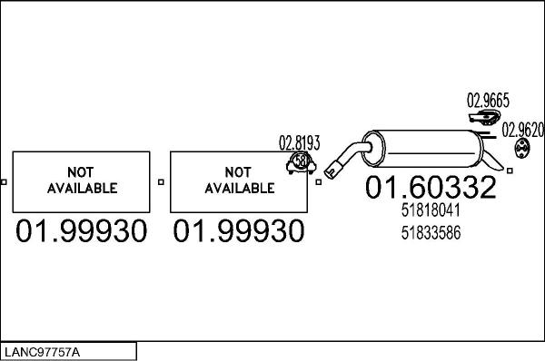 MTS LANC97757A009716 - Система випуску ОГ autocars.com.ua