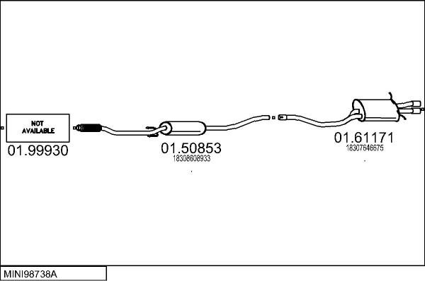 MTS MINI98738A033079 - Система випуску ОГ autocars.com.ua