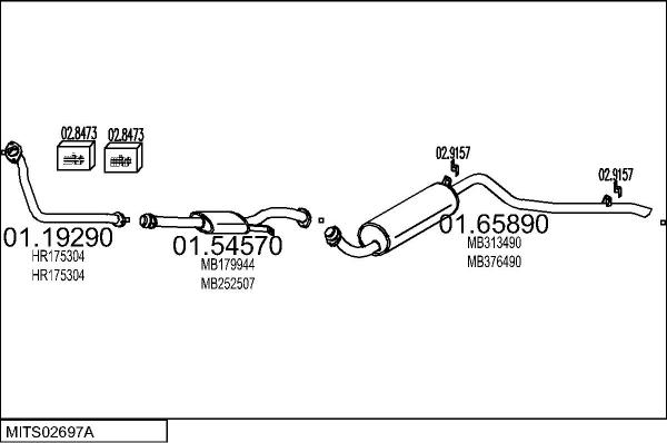 MTS MITS02697A003385 - Система випуску ОГ autocars.com.ua