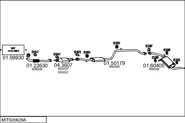 MTS MITS05629A016891 - Система випуску ОГ autocars.com.ua