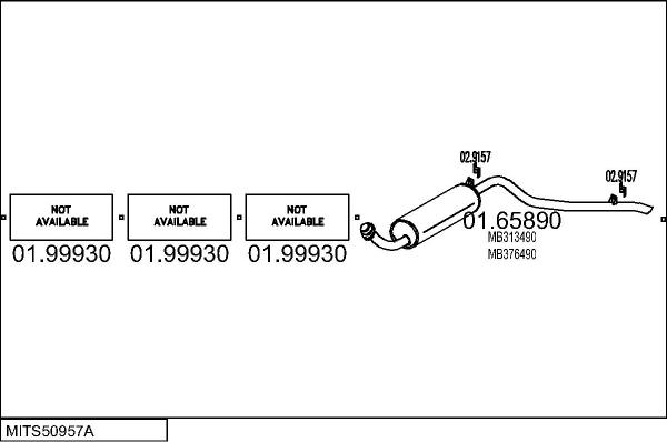 MTS MITS50957A003382 - Система випуску ОГ autocars.com.ua