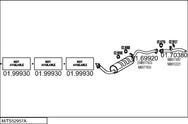 MTS MITS52957A003388 - Система випуску ОГ autocars.com.ua