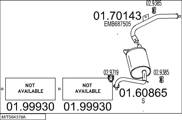 MTS MITS64378A003269 - Система випуску ОГ autocars.com.ua