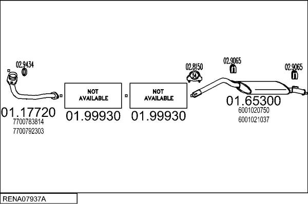 MTS RENA07937A001998 - Система випуску ОГ autocars.com.ua