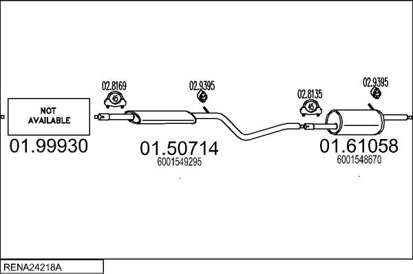 MTS RENA24218A025660 - Система випуску ОГ autocars.com.ua