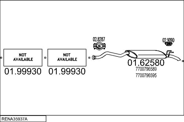 MTS RENA35937A012414 - Система випуску ОГ autocars.com.ua