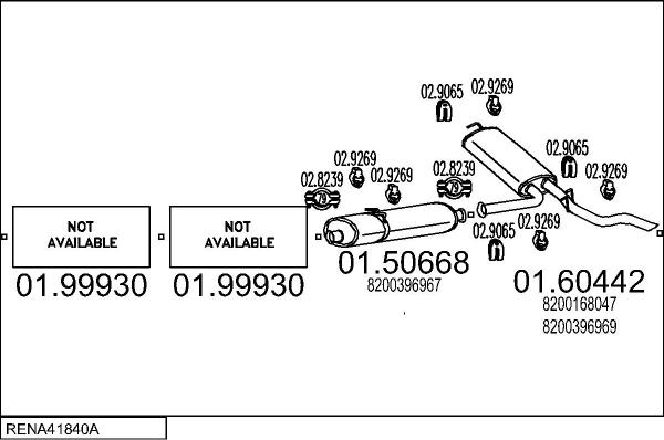 MTS RENA41840A023076 - Система випуску ОГ autocars.com.ua