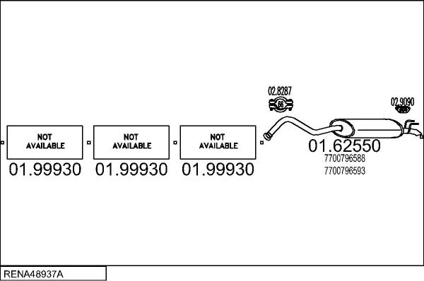 MTS RENA48937A002084 - Система випуску ОГ autocars.com.ua